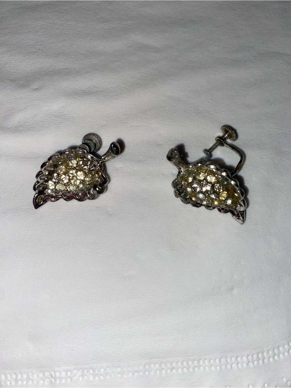 Coro Vintage Leaf Earrings